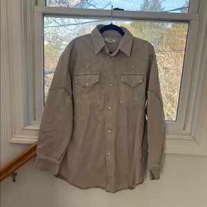 RE/DONE Oversized button down dress